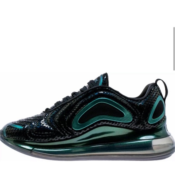 Nike air max women’s running shoes size 8 NWT black green - Picture 4 of 6